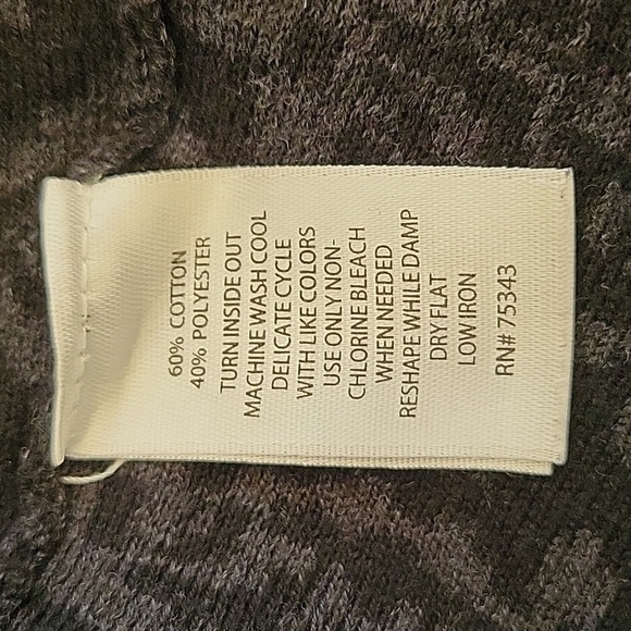 *SALE* EUC Cynthia Rowley Black on Black Print Sweater Dress Size L - Picture 5 of 5